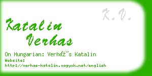 katalin verhas business card